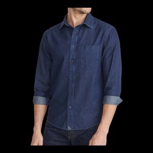 untuckit denim shirt men cinzano slim fit